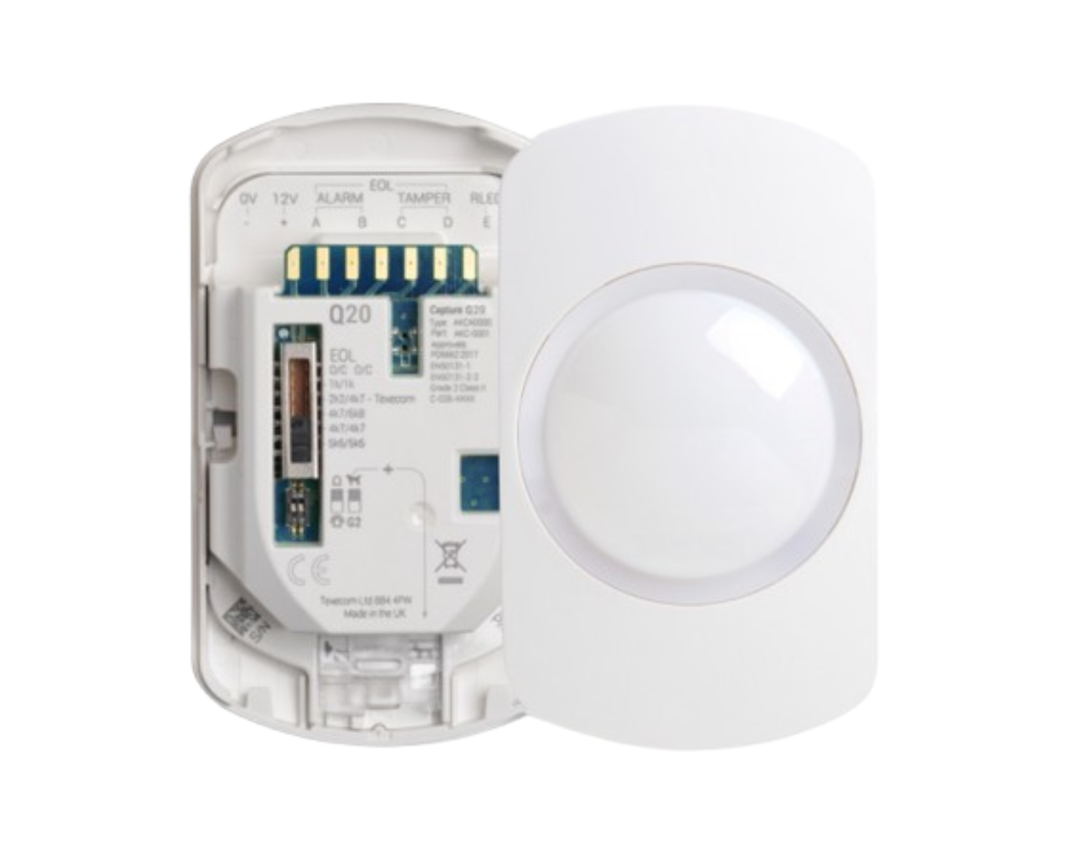 Capture Q20 is a Grade 2 quad PIR motion detector for stable detection